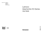 Lenovo K315 Lenovo IdeaCentre K3 Series User Guide V6.0
