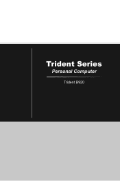 MSI Trident 3 9th User Manual