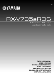 Yamaha RX-V795aRDS Owner's Manual