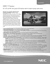 NEC V421 V461 : spec brochure