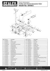 Sealey 3000ES Parts Diagram