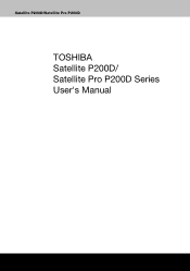 Toshiba Satellite P200D Users Manual Canada; English