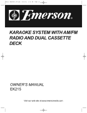 Emerson EK215 Owners Manual