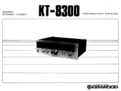Kenwood KT-8300 User Manual