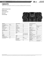LG CM3370 Owners Manual - English