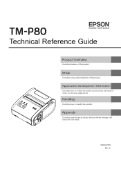Epson Mobilink P80 Technical Reference Guide