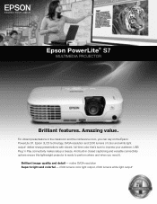 Epson PowerLite S7 Product Brochure
