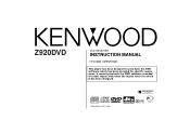 Kenwood Z920DVD User Manual