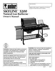 Weber Skyline 3200 LP Owner Manual