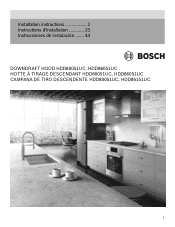 Bosch HDD86051UC Installation Instructions