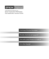 Epson SureColor F9470 Warranty Statement for U.S. and Canada