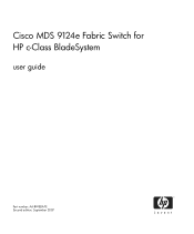 HP 9124 Cisco MDS 9124e Fabric Switch for HP c-Class BladeSystem User Guide (AA-RWEBA-TE, September 2007)