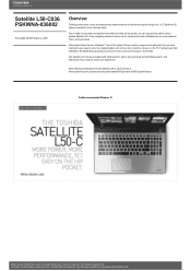 Toshiba L50 PSKWNA-036002 Detailed Specs for Satellite L50 PSKWNA-036002 AU/NZ; English