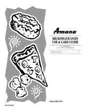 Amana AMC1070XB Use and Care