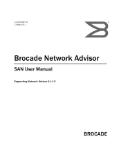 HP Brocade 8/24c Brocade Network Advisor SAN User Manual v11.1x (53-1002167-01, May 2011)