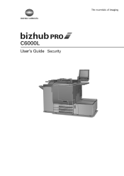 Konica Minolta bizhub PRO C6000L bizhub PRO C6000L Security User Guide