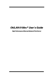 Oki OKICOLOR8 Users' Guide OkiLAN 6100e+