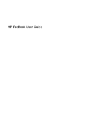 HP Mini CQ10-100 HP ProBook User Guide - Windows 7