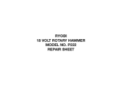 Ryobi P222K1 Parts Diagram
