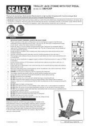 Sealey 3001CXP Instruction Manual