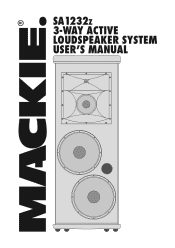 Mackie SA1232z Owner's Manual