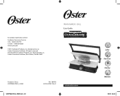 Oster Titanium Infused DuraCeramic Panini Maker amp Grill Instruction Manual