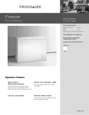 Frigidaire FFFC07M2KW Product Specifications Sheet (English)