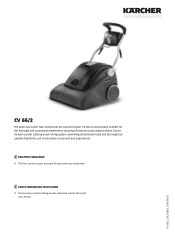 Karcher CV 66/2 Product information