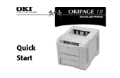 Oki OKIPAGE18 Quick Start Guide for the OKIPAGE18 Series