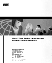 Cisco VG248 Hardware Installation Guide