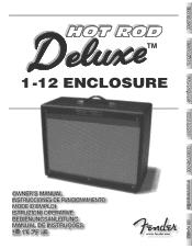 Fender Hot Rod Deluxe 112 Hot Rod Deluxe™ 112 Enclosure Owner s Manual