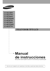 Samsung LN-R268W User Manual (SPANISH)