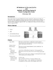 HP LH4r HP LX Pro(e) NetRAID Config Guide  for Windows NT4.0 Clusters