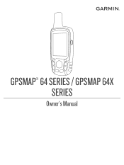 Garmin GPSMAP 64sx Owners Manual