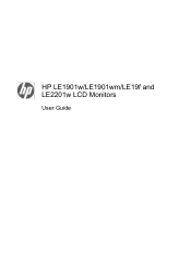 HP NK571AA HP LE1901w/LE1901wm/LE19f and LE2201w LCD Monitors