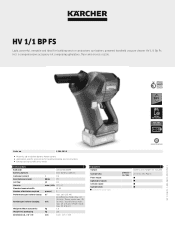 Karcher HV 1/1 Bp Fs Product information