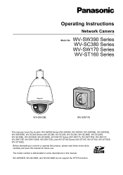 Panasonic WV-ST165 Operating Instructions