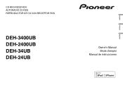 Pioneer DEH-3400UB Owner's Manual
