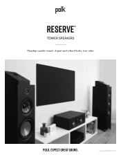 Polk Audio Reserve R600 User Guide