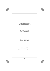 ASRock P4VM890 R2.0 User Manual