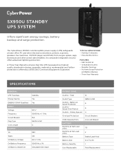 CyberPower SX950U Datasheet