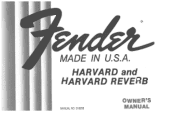 Fender Harvard Reverb Owner Manual