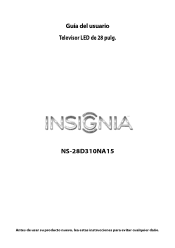 Insignia NS-28D310NA15 User Manual (Spanish)