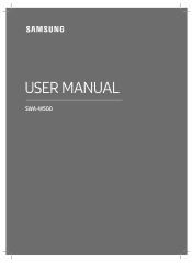 Samsung SWA-W500 User Manual