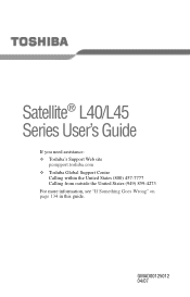Toshiba Satellite L45-ASP4308WL User Manual