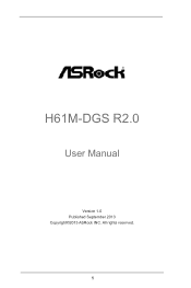 ASRock H61M-DGS R2.0 User Manual