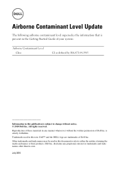 Dell PowerEdge M605 Airborne
  Contaminant Level Update