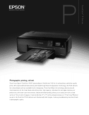Epson P600 Product Specifications