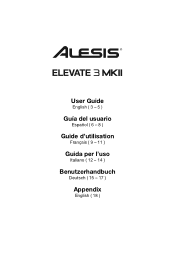 Alesis Elevate 3 MKII User Manual