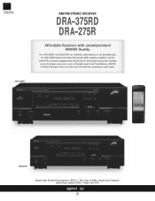 Denon DRA-275R Literature/Product Sheet